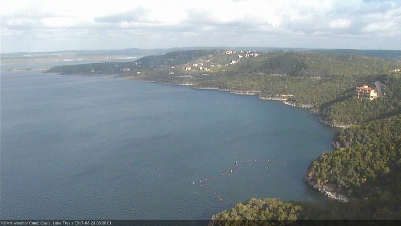 Lake Travis webcam, March 23, 2017 9:00 AM CT