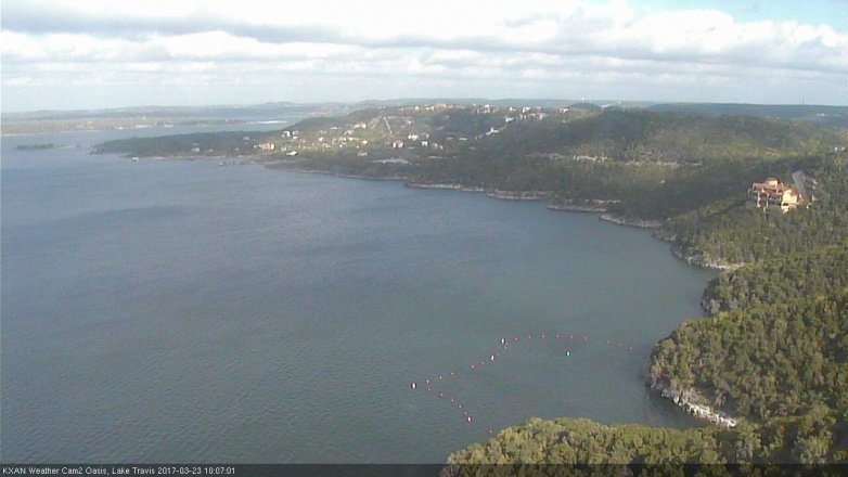Lake Travis webcam, March 23, 2017 9:10 AM CT
