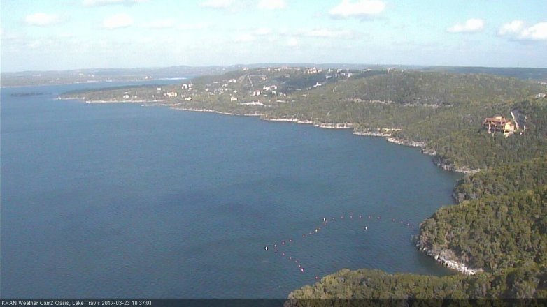 Lake Travis webcam, March 23, 2017 10:05 AM CT