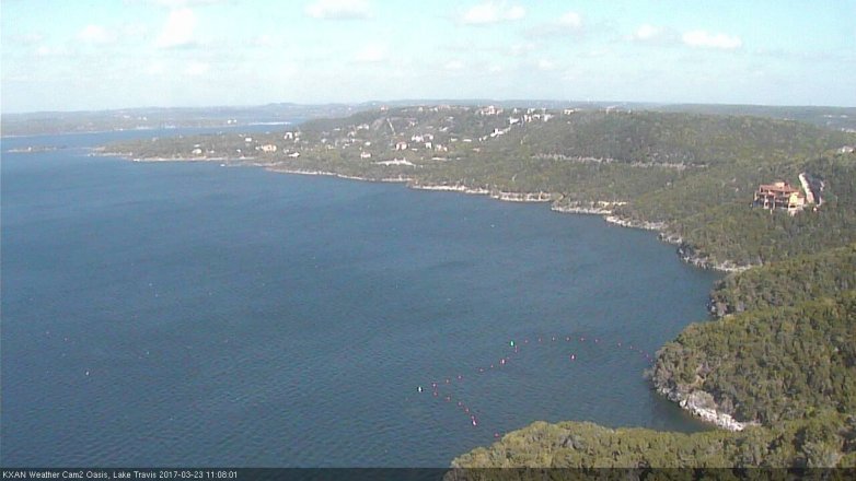 Lake Travis webcam, March 23, 2017 10:35 AM CT