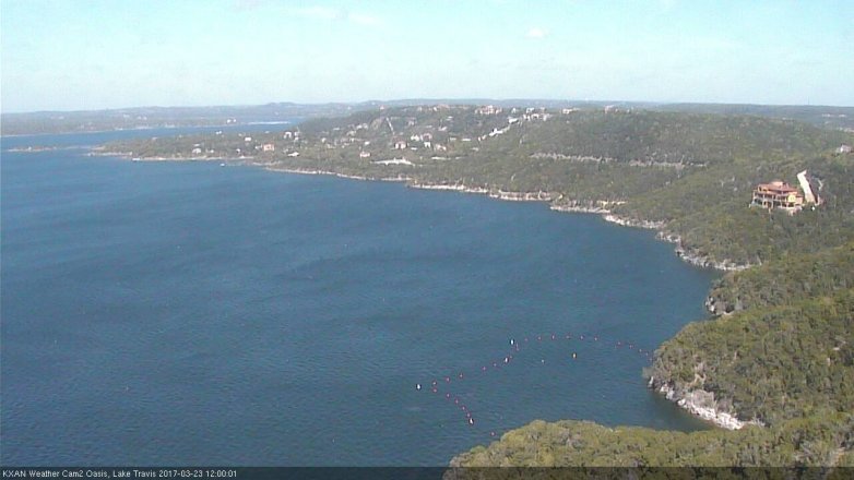 Lake Travis webcam, March 23, 2017 11:10 AM CT