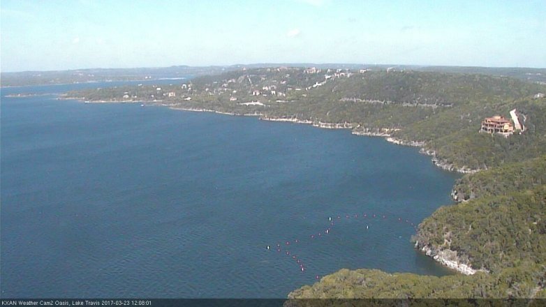 Lake Travis webcam, March 23, 2017 11:40 AM CT