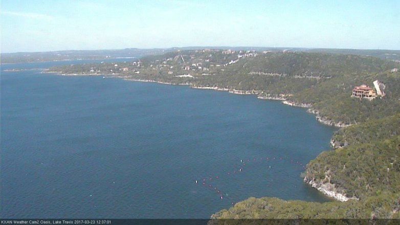 Lake Travis webcam, March 23, 2017 11:45 AM CT