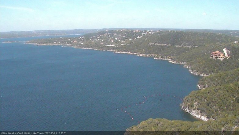 Lake Travis webcam, March 23, 2017 11:50 AM CT
