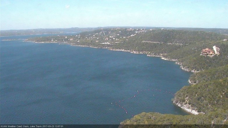 Lake Travis webcam, March 23, 2017 12:25 PM CT