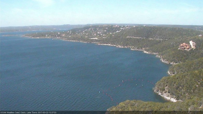 Lake Travis webcam, March 23, 2017 1:05 PM CT