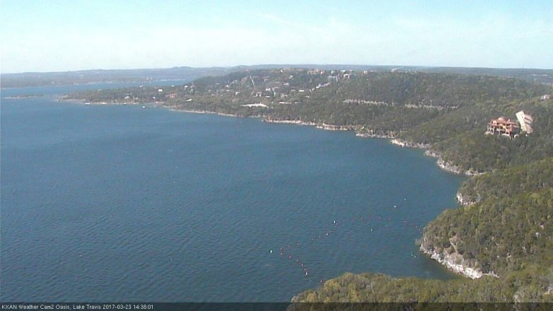 Lake Travis webcam, March 23, 2017 1:50 PM CT