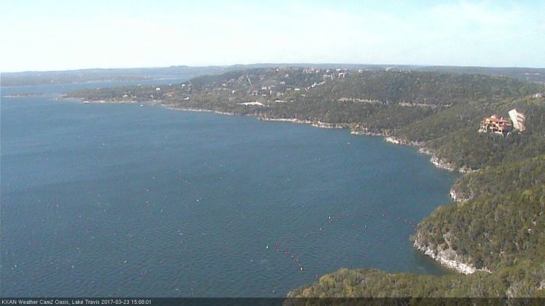 Lake Travis webcam, March 23, 2017 2:35 PM CT