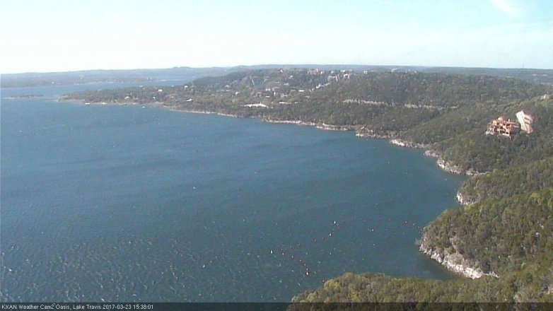 Lake Travis webcam, March 23, 2017 2:50 PM CT