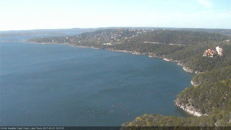Lake Travis webcam, March 23, 2017 2:55 PM CT