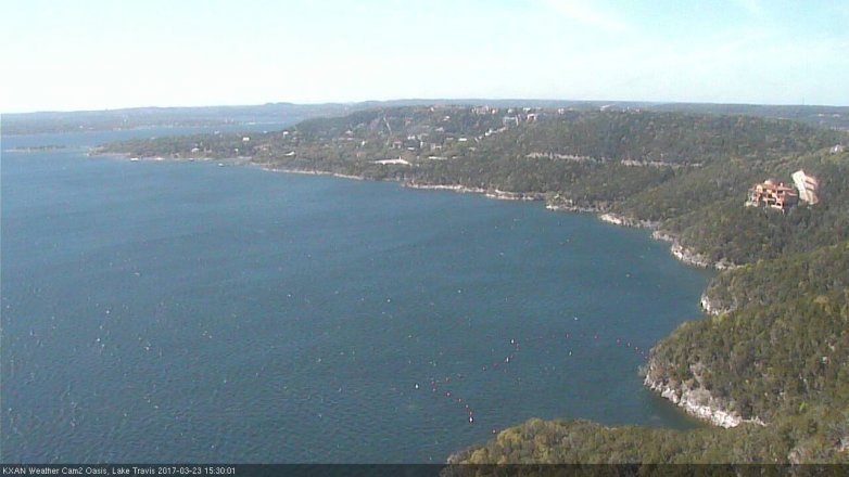 Lake Travis webcam, March 23, 2017 3:00 PM CT