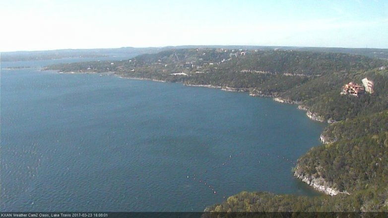 Lake Travis webcam, March 23, 2017 3:25 PM CT