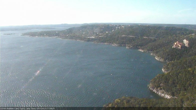 Lake Travis webcam, March 23, 2017 4:20 PM CT