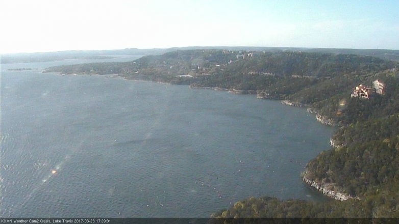 Lake Travis webcam, March 23, 2017 4:45 PM CT