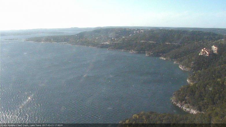 Lake Travis webcam, March 23, 2017 4:55 PM CT