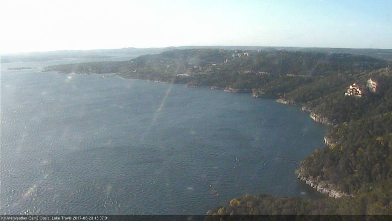 Lake Travis webcam, March 23, 2017 5:20 PM CT