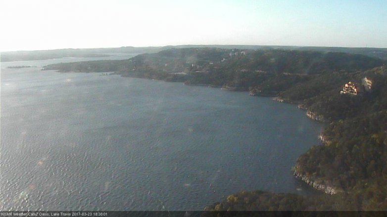 Lake Travis webcam, March 23, 2017 6:00 PM CT