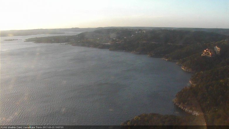Lake Travis webcam, March 23, 2017 6:30 PM CT