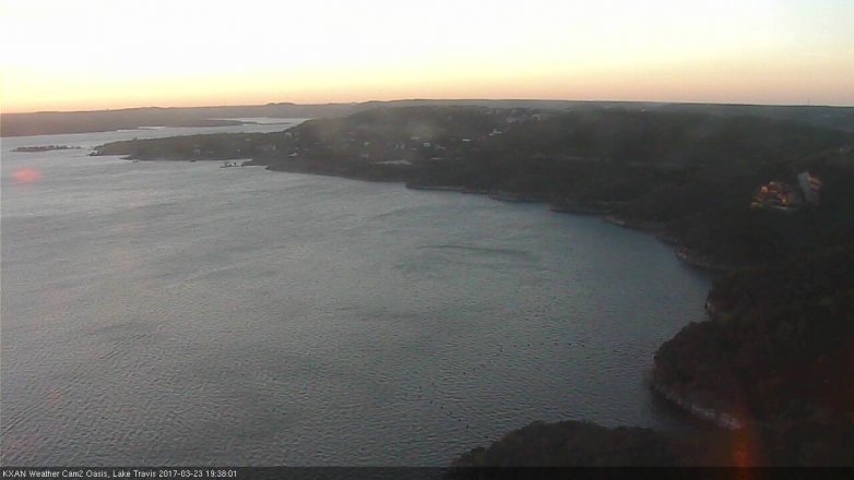 Lake Travis webcam, March 23, 2017 7:00 PM CT