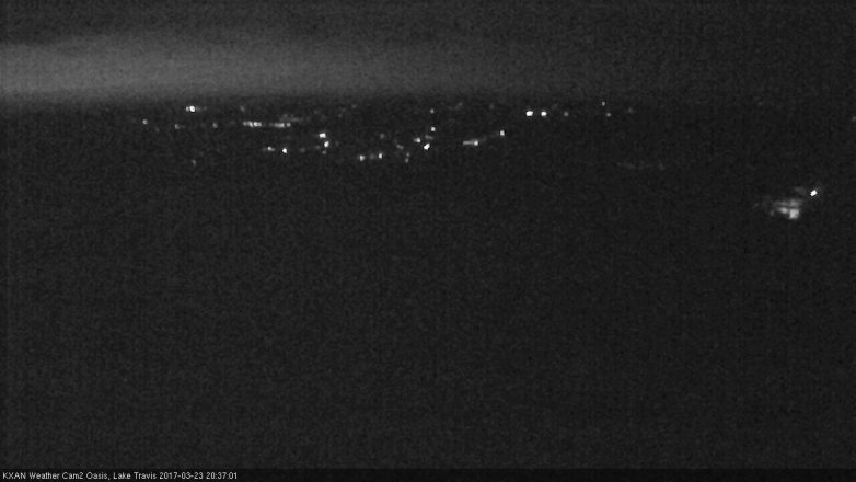 Lake Travis webcam, March 23, 2017 8:00 PM CT