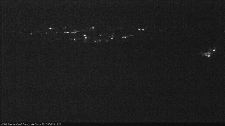 Lake Travis webcam, March 23, 2017 8:15 PM CT