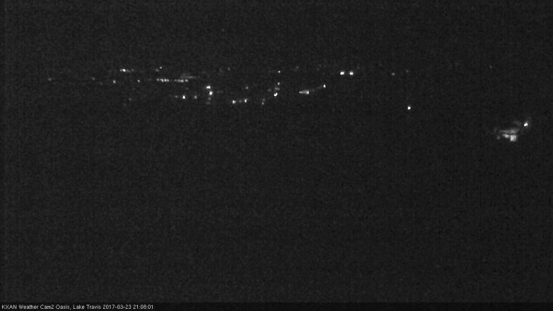 Lake Travis webcam, March 23, 2017 8:25 PM CT