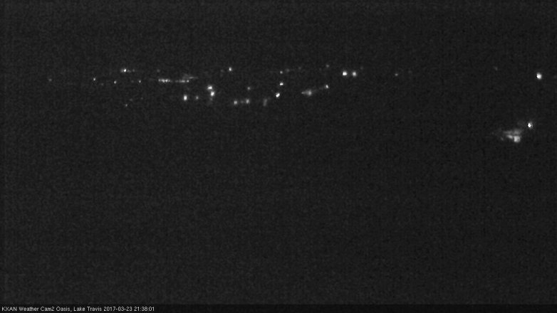 Lake Travis webcam, March 23, 2017 8:50 PM CT