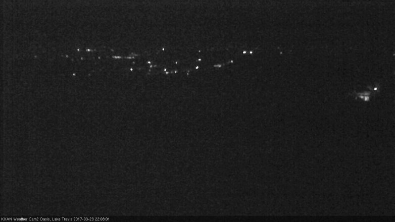 Lake Travis webcam, March 23, 2017 9:25 PM CT