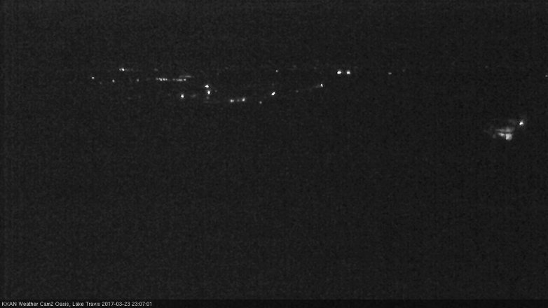 Lake Travis webcam, March 23, 2017 10:35 PM CT