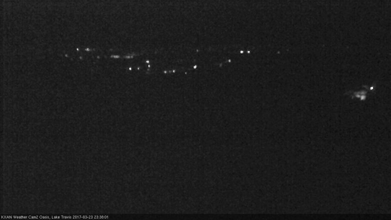 Lake Travis webcam, March 23, 2017 11:00 PM CT