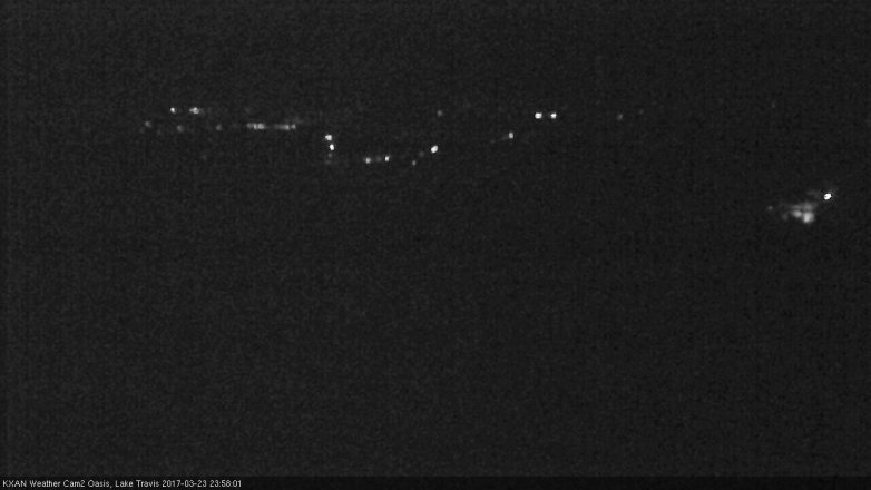 Lake Travis webcam, March 23, 2017 11:30 PM CT