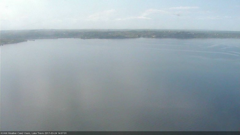 Lake Travis webcam, March 24, 2017 1:35 PM CT