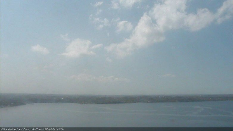 Lake Travis webcam, March 24, 2017 1:55 PM CT
