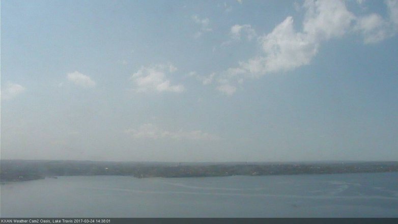 Lake Travis webcam, March 24, 2017 2:00 PM CT