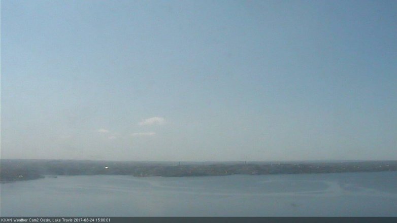 Lake Travis webcam, March 24, 2017 2:25 PM CT
