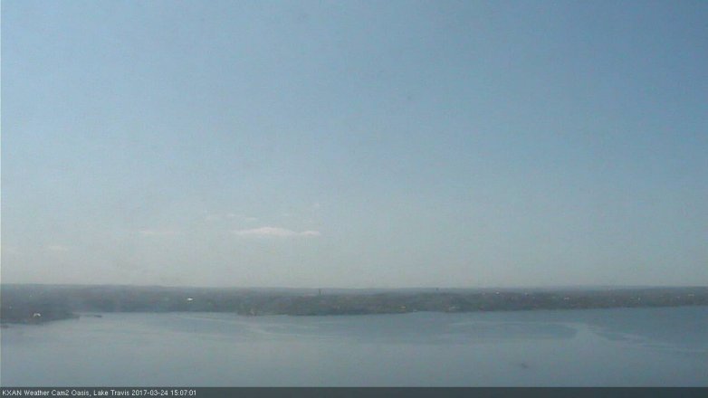 Lake Travis webcam, March 24, 2017 2:30 PM CT