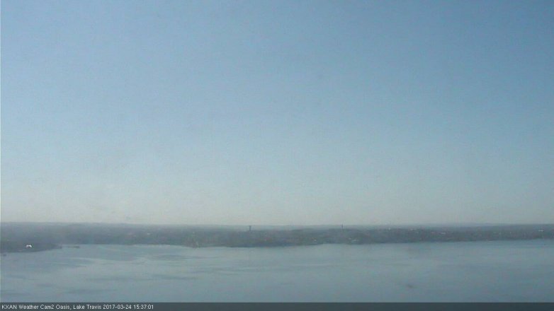 Lake Travis webcam, March 24, 2017 2:40 PM CT