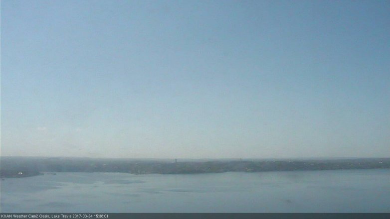 Lake Travis webcam, March 24, 2017 3:00 PM CT