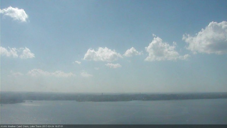 Lake Travis webcam, March 24, 2017 3:20 PM CT