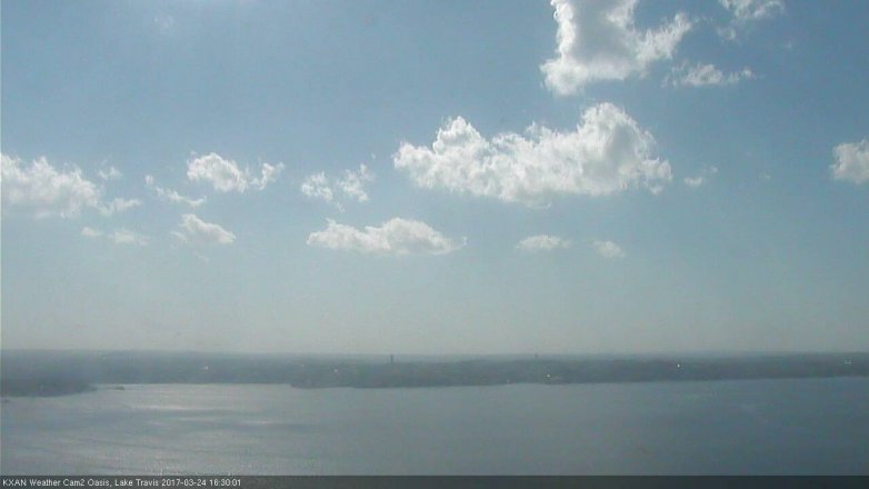 Lake Travis webcam, March 24, 2017 3:45 PM CT
