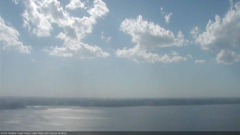 Lake Travis webcam, March 24, 2017 3:55 PM CT