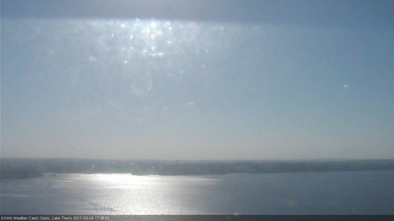 Lake Travis webcam, March 24, 2017 4:15 PM CT
