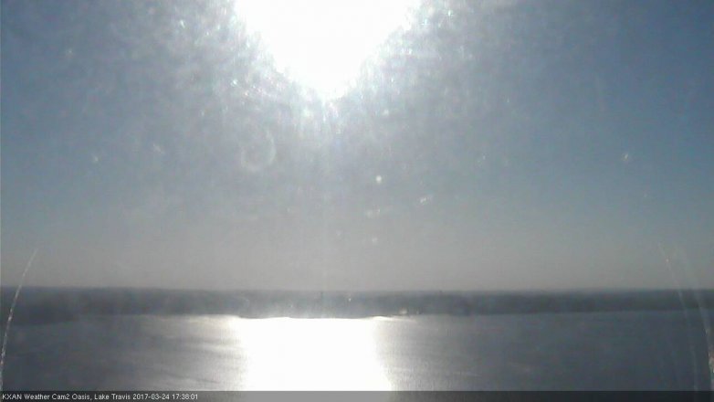 Lake Travis webcam, March 24, 2017 4:50 PM CT