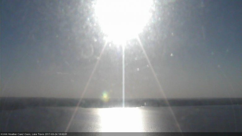 Lake Travis webcam, March 24, 2017 5:10 PM CT