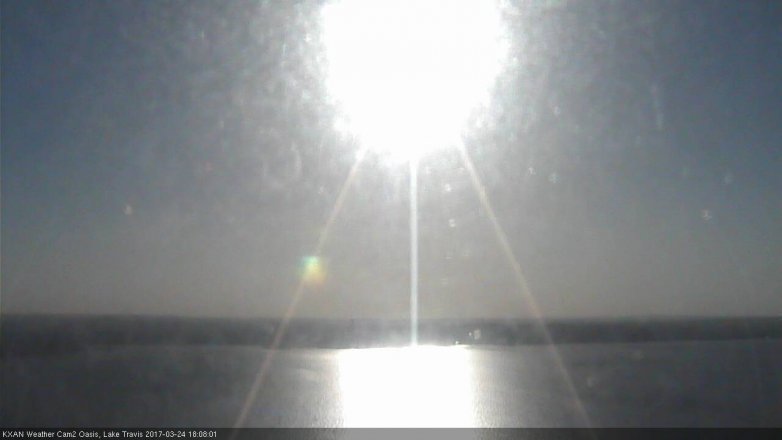 Lake Travis webcam, March 24, 2017 5:20 PM CT