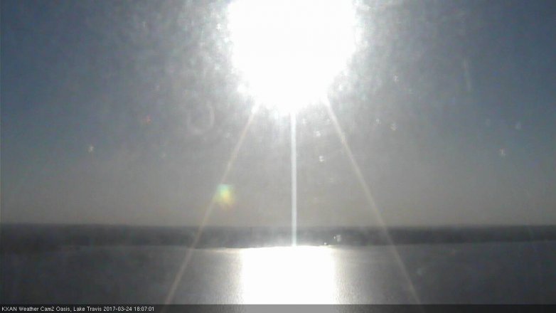Lake Travis webcam, March 24, 2017 5:25 PM CT