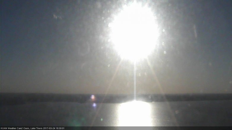 Lake Travis webcam, March 24, 2017 5:35 PM CT