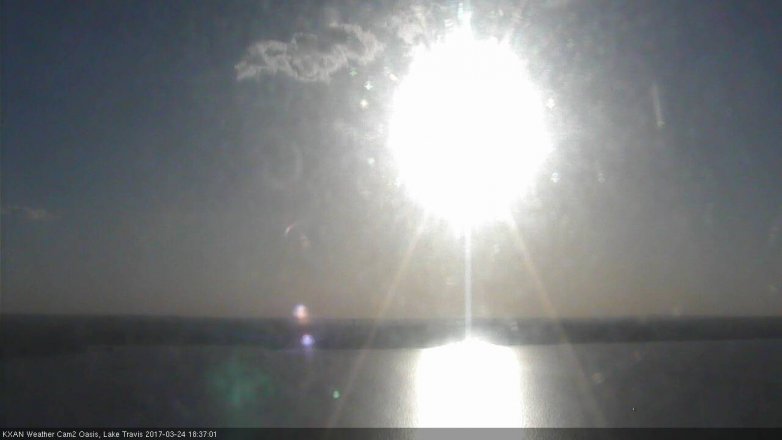 Lake Travis webcam, March 24, 2017 5:45 PM CT