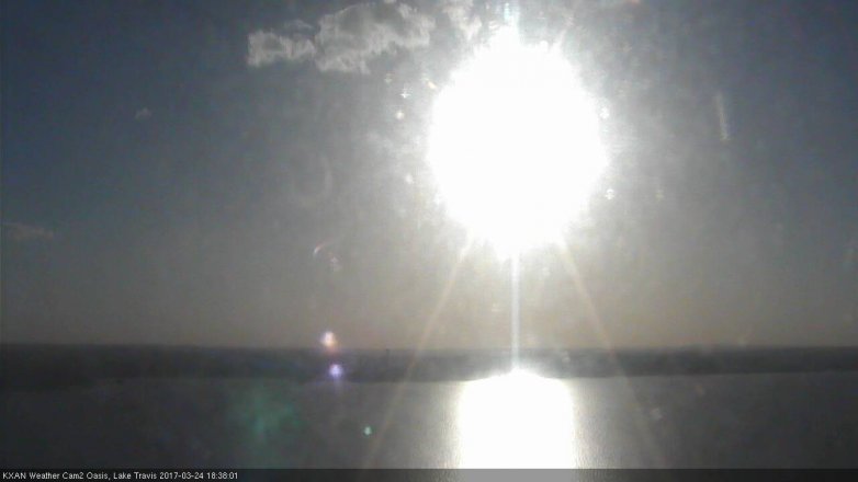 Lake Travis webcam, March 24, 2017 6:00 PM CT