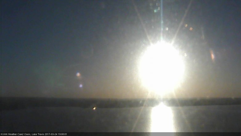 Lake Travis webcam, March 24, 2017 6:20 PM CT